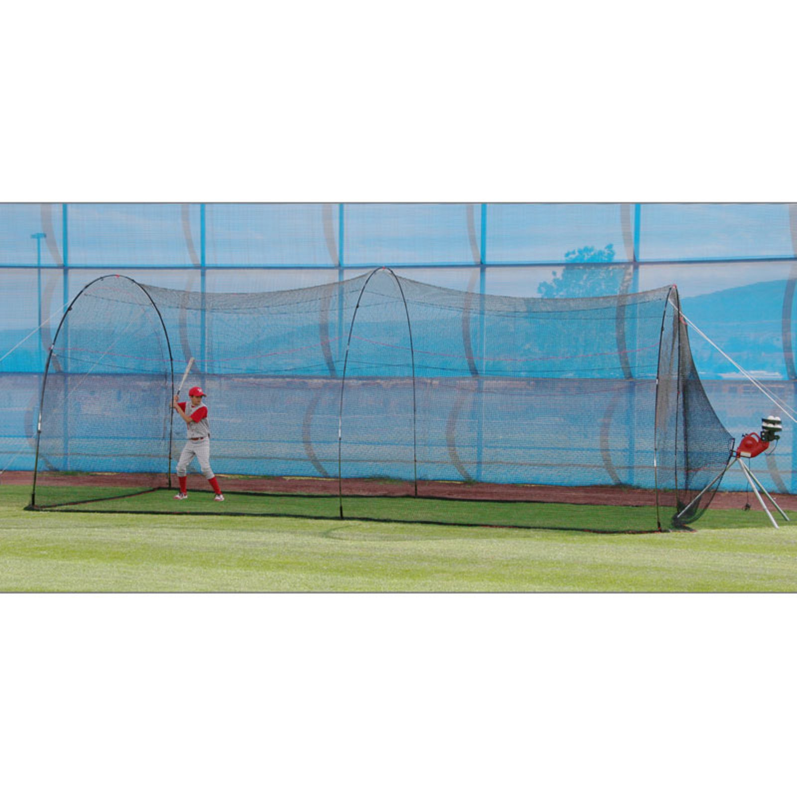 Backyard baseball batting cage net